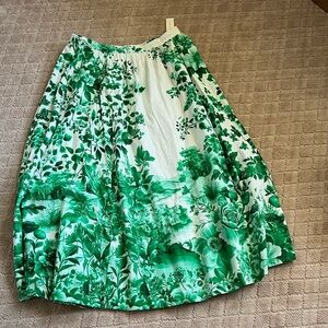 Anthropologie The Jacie poplin printed maxi skirt by Maeve Large